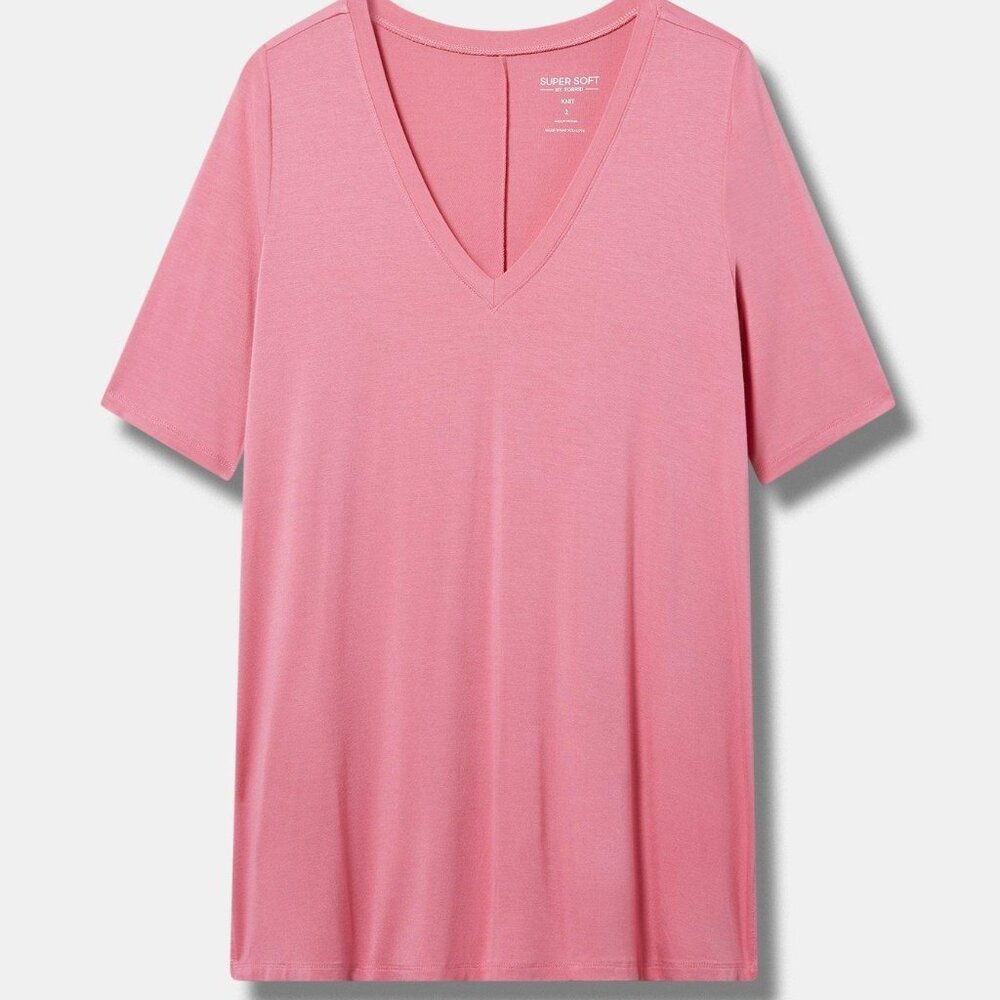 Torrid Super Soft V-Neck Tunic Tee size 5X  EUC